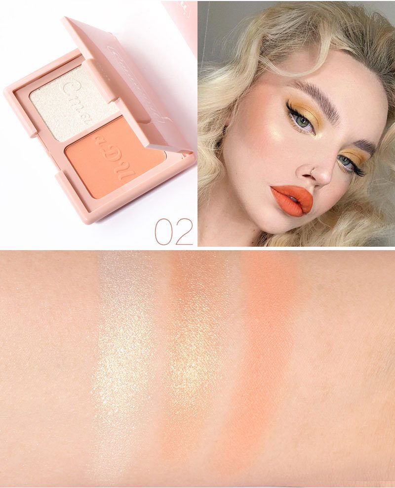 Two-tone Blush Highlighter And Contouring Palette - Image 3