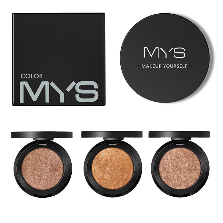 MYS Brand Face Makeup Powder 6 color Waterproof Minerals Shimmer Brightener Contour Glow Kit Bronzer Highlighter Makeup Palettes - Image 4