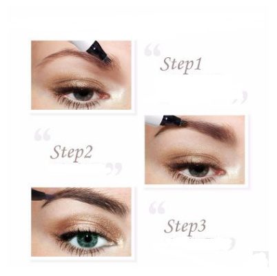 Waterproof Natural Eyebrow Pen Four-claw Eye Brow Tint Fork Tip Eyebrow Tattoo Pencil - Image 3