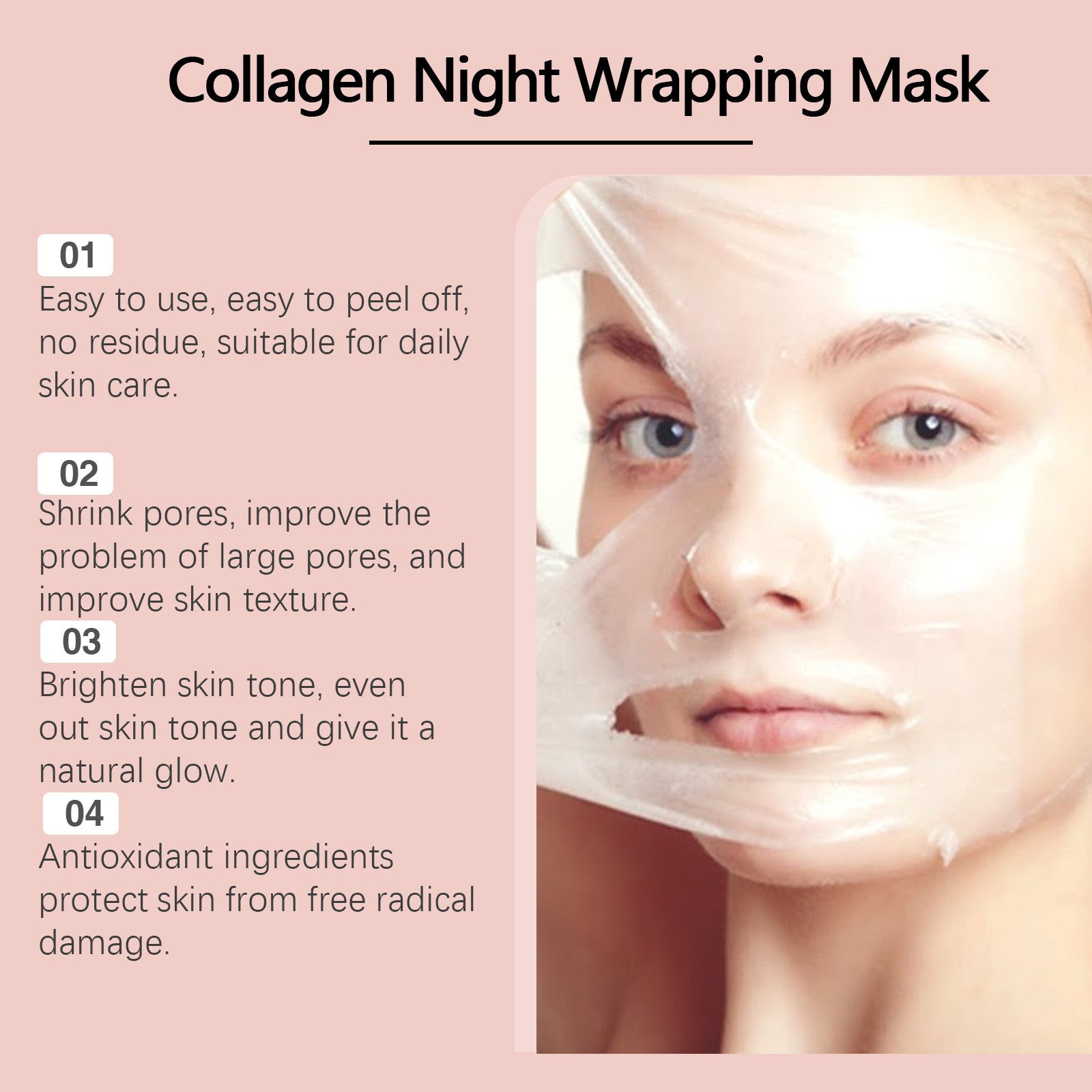 Collagen Tearing Mask Cleansing Facial Moisturizing - Image 4