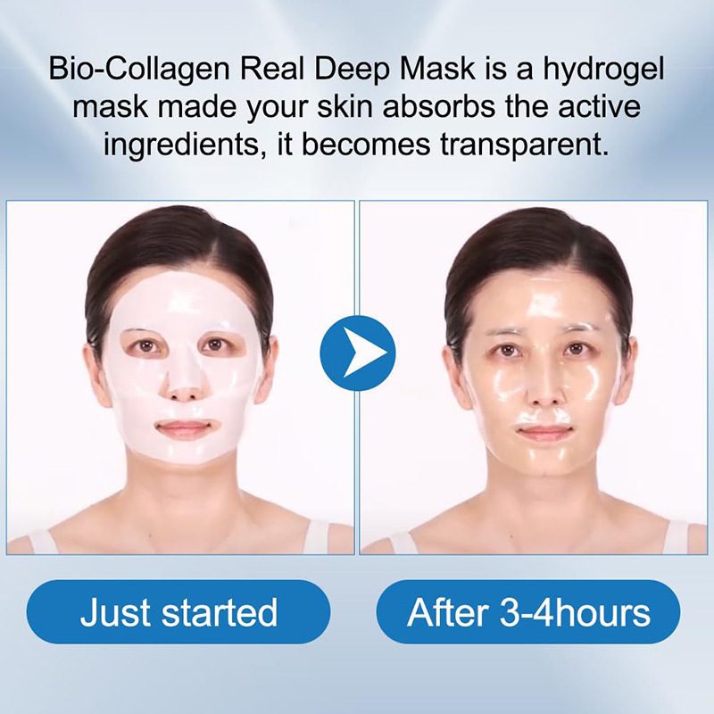 Deep Collagen Overnight Mask The Real Collagen Facial Sheet Masks With Low Molecular Weight Collagen For Elasticity Firming - Image 7