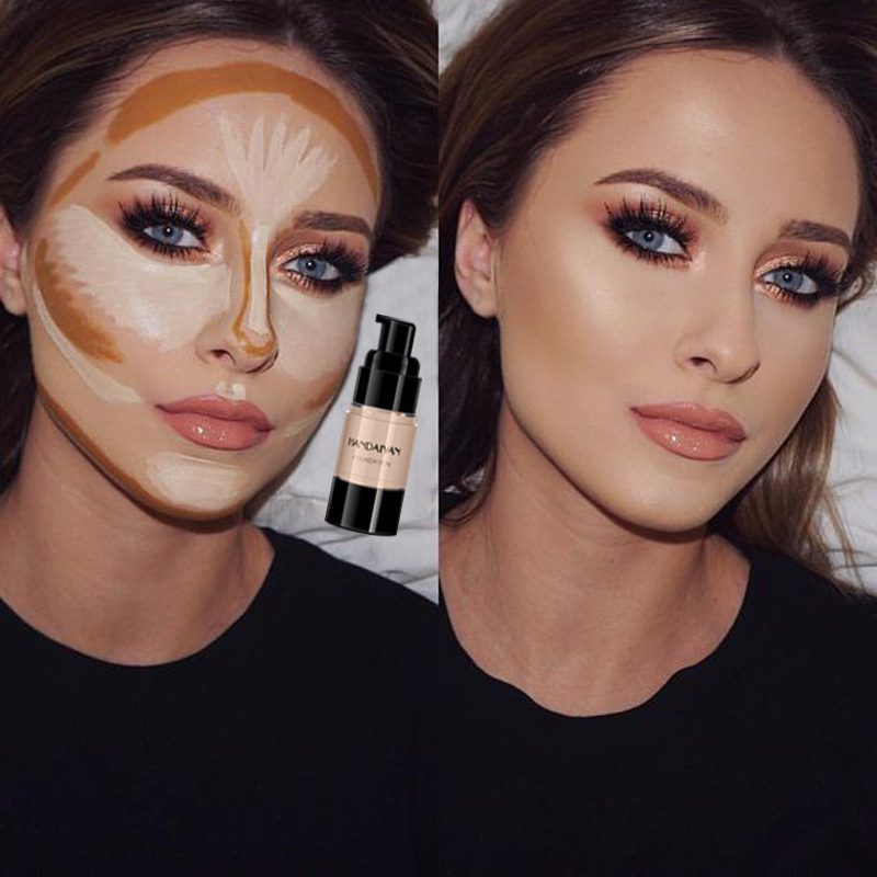 HANDAIYAN Full Cover Foundation Waterproof Moisturizer fond de teint couvrant Face Liquid Foundation Base Makeup for Dark Skin - Image 9