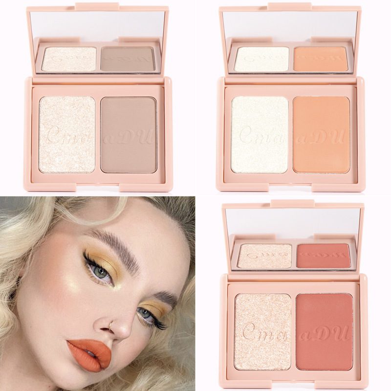 Two-tone Blush Highlighter And Contouring Palette - Image 4