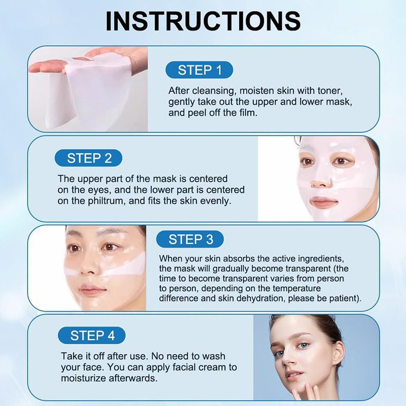 Deep Collagen Overnight Mask The Real Collagen Facial Sheet Masks With Low Molecular Weight Collagen For Elasticity Firming - Image 6