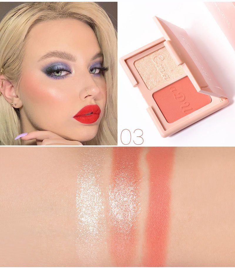 Two-tone Blush Highlighter And Contouring Palette - Image 2